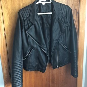 Faux leather jacket